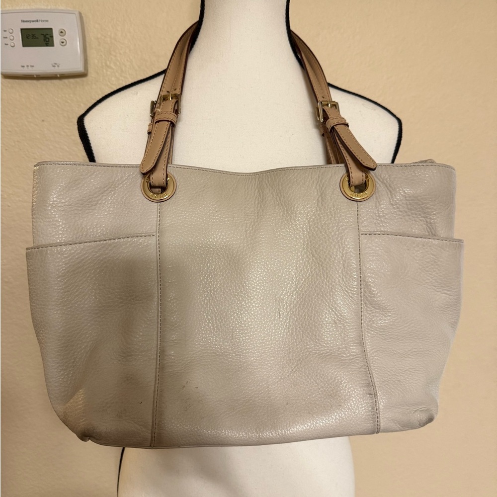Michael Kors Jet Set Leather Saffiano Travel Tote Bag Purse